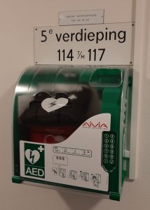 AED apparaat geplaatst